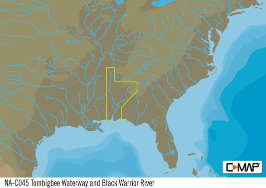 C-map Na-c045 Black Warrior & Lower Tom Bigbee River - Boat Gear USA