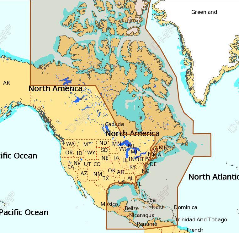 C-MAP NA-M033 Max MegaWide microSD Atlantic Coast, Gulf o Mexico and Caribbean - Boat Gear USA