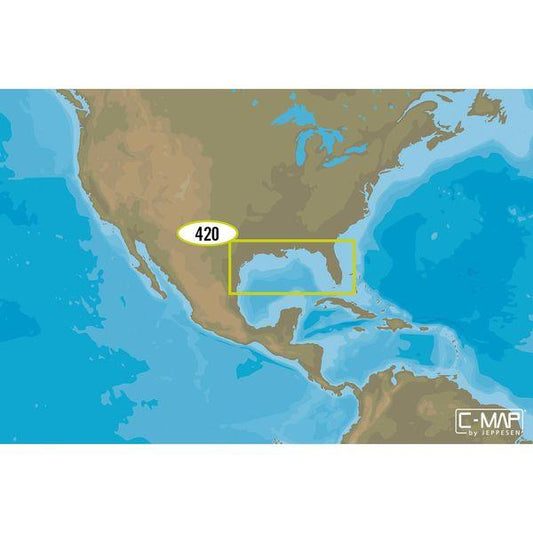 C-map Na-m420 Max Wide C-card Gulf Of Mexico Bathymetric - Boat Gear USA