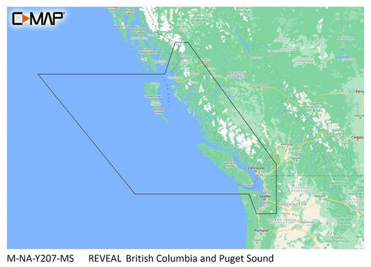 C-MAP Reveal Coastal British Columbia and Puget Sound - Boat Gear USA