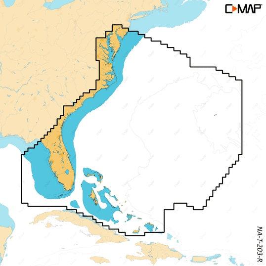C-MAP Reveal X Coastal Chesapeake Bay to the Bahamas microSD - Boat Gear USA