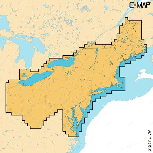 C-MAP Reveal X Inland US Lakes North East microSD - Boat Gear USA