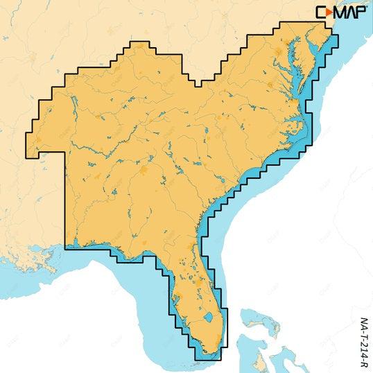 C-MAP Reveal X Inland US Lakes South East microSD - Boat Gear USA