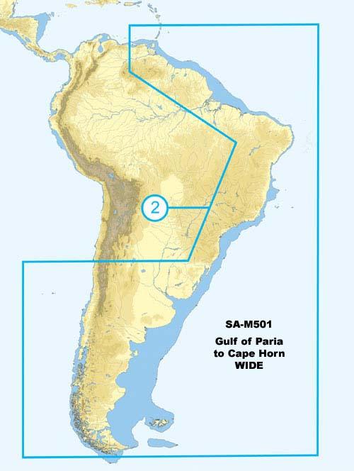 C-map Sa-m501 Max Wide Sd Gulf Of Paria - Cape Horn - Boat Gear USA