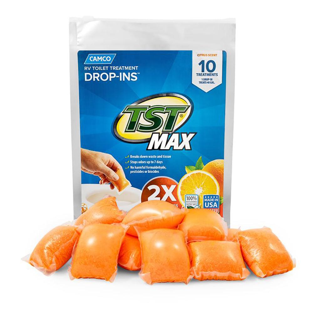 Camco TST MAX Orange RV Toilet Treatment Drop-Ins *10-Pack - Boat Gear USA