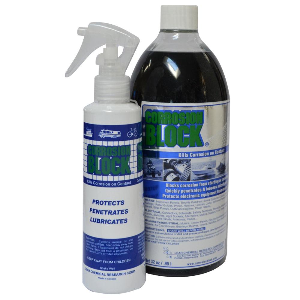 Corrosion Block 32oz Bottle w/Pump - Non-Hazmat, Non-Flammable & Non-Toxic - Boat Gear USA