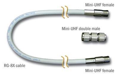 Digital 10' Rg8x W/mini Uhf Female & Mini Uhf Double Male - Boat Gear USA