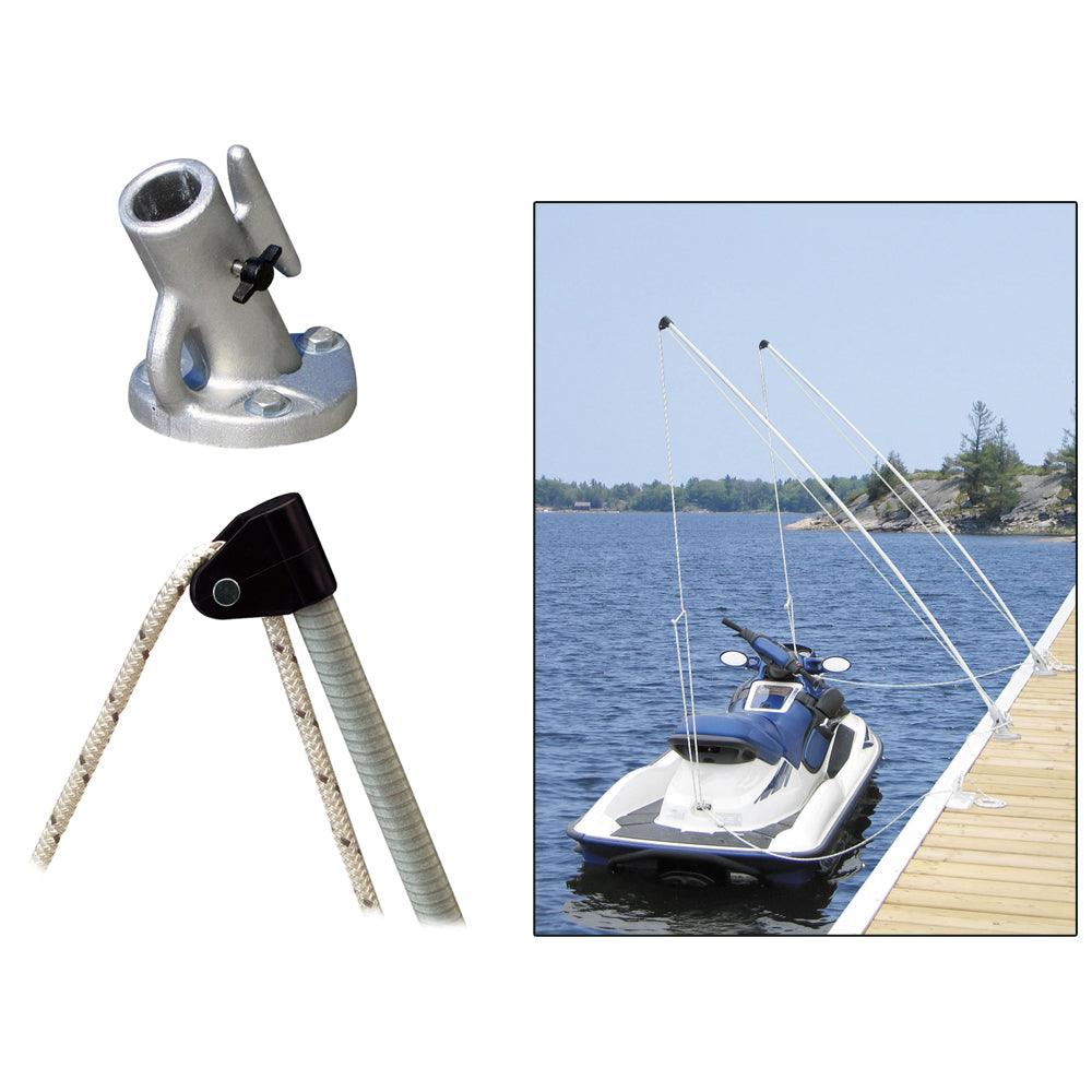 Dock Edge Economy Mooring Whips 2PC 12ft 4000 LBS up to 23 ft - Boat Gear USA