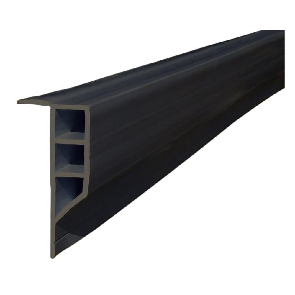 Dock Edge Standard PVC Full Face Profile - 16' Roll - Black - Boat Gear USA