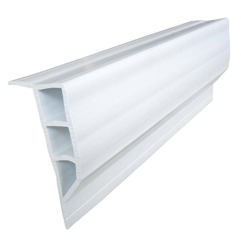 Dock Edge Standard PVC Full Face Profile - 16' Roll - White - Boat Gear USA