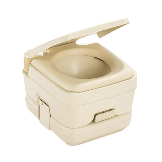 Dometic 964 MSD Portable Toilet w/Mounting Brackets - 2.5 Gallon - Parchment - Boat Gear USA