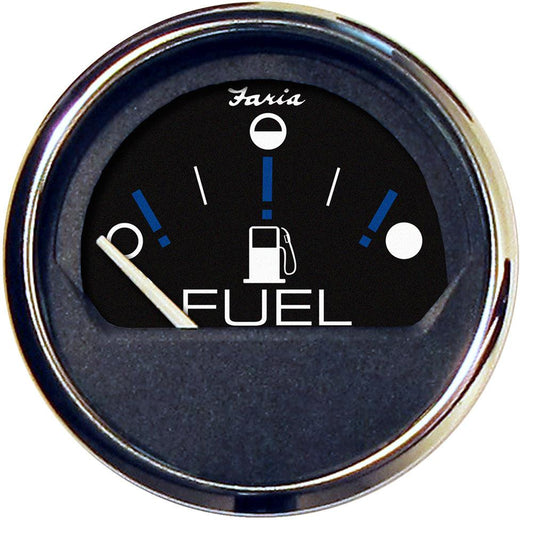 Faria Chesapeake Black 2" Fuel Level Gauge (Metric) - Boat Gear USA