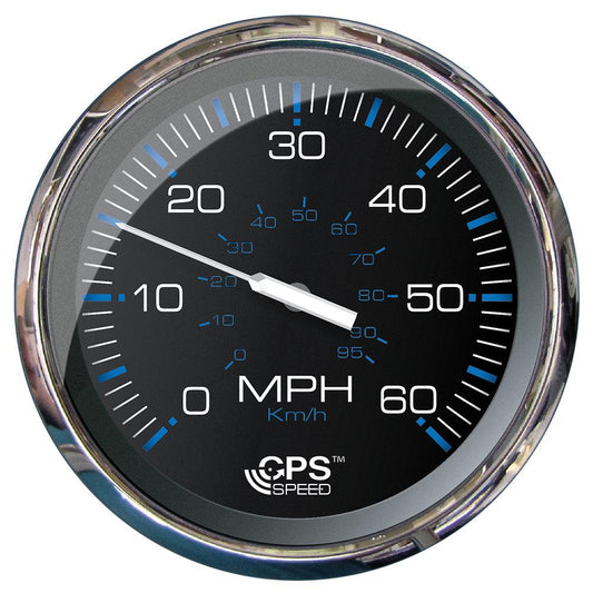 Faria Chesapeake Black 5" Studded Speedometer - 60 MPH (GPS) - Boat Gear USA