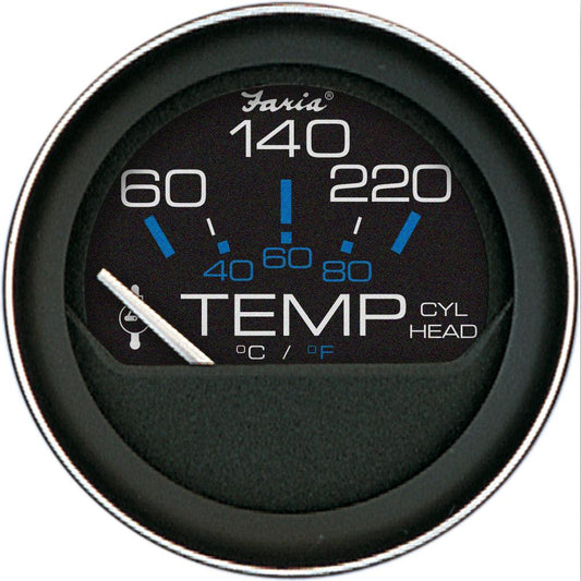 Faria Coral 2" Cylinder Head Temperature Gauge (60-120° F) w/Sender - Boat Gear USA