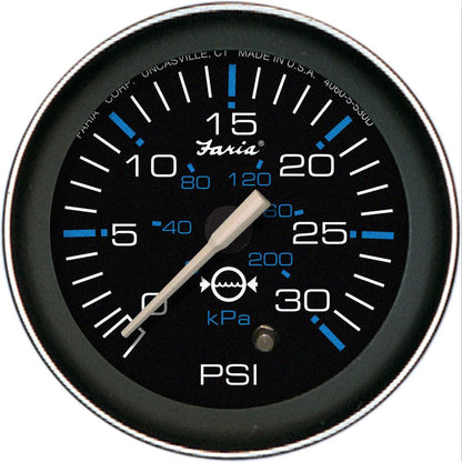 Faria Coral 2" Water Pressure Gauge (30 PSI) - Boat Gear USA