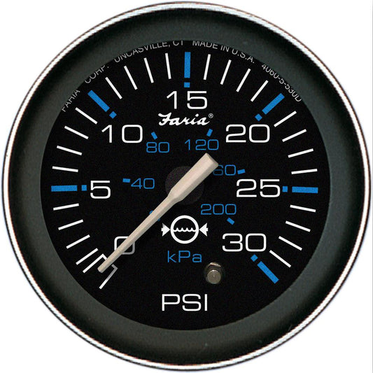 Faria Coral 2" Water Pressure Gauge (30 PSI) - Boat Gear USA