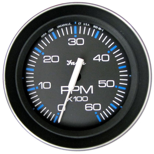 Faria Coral 4" Tachometer 6000 RPM (Gas) (Inboard and I/O) - Boat Gear USA