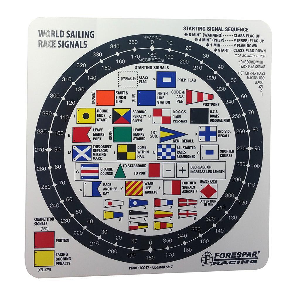 Forespar Nash 207 Racing Signal Flag Label - Boat Gear USA