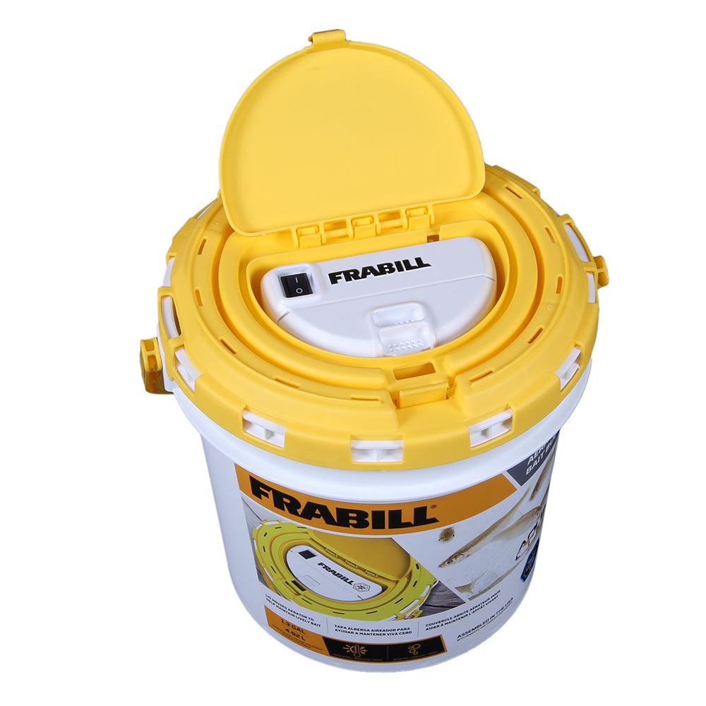 Frabill Dual Fish Bait Bucket w/Aerator Built-In - Boat Gear USA