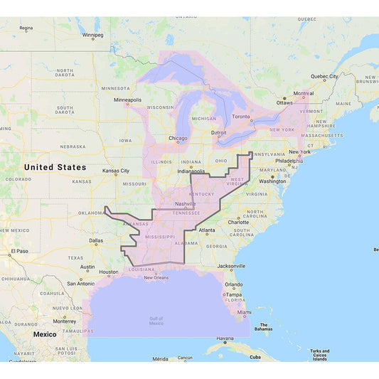 Furuno Gulf of Mexico, Great Lakes & Rivers - Vector Chart & Standard Resolution Satellite Photos f/Part of the Great Lakes - Unlock Code - Boat Gear USA