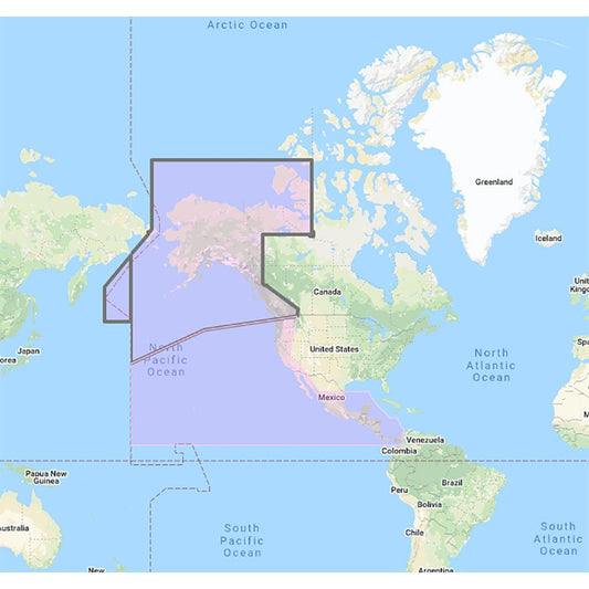 Furuno US & Canada Pacific Coast, Hawaii, Alaska, Mexico to Panama - C-MAP Mega Wide Chart - Boat Gear USA