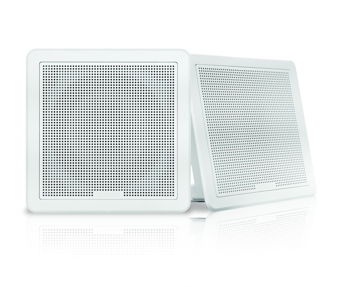 Fusion Fm-f65sw 6"" White Square Flush Mount Speakers - Boat Gear USA