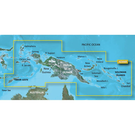 Garmin BlueChart® g3 HD - HXAE006R - Timor Leste/New Guinea - microSD™/SD™ - Boat Gear USA