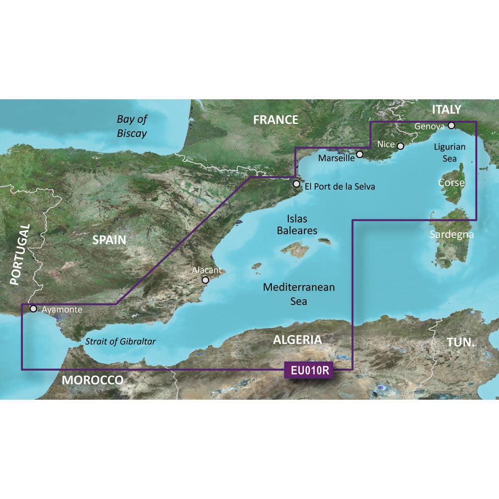 Garmin BlueChart® g3 HD - HXEU010R - Spain Mediterranean Coast - microSD™/SD™ - Boat Gear USA