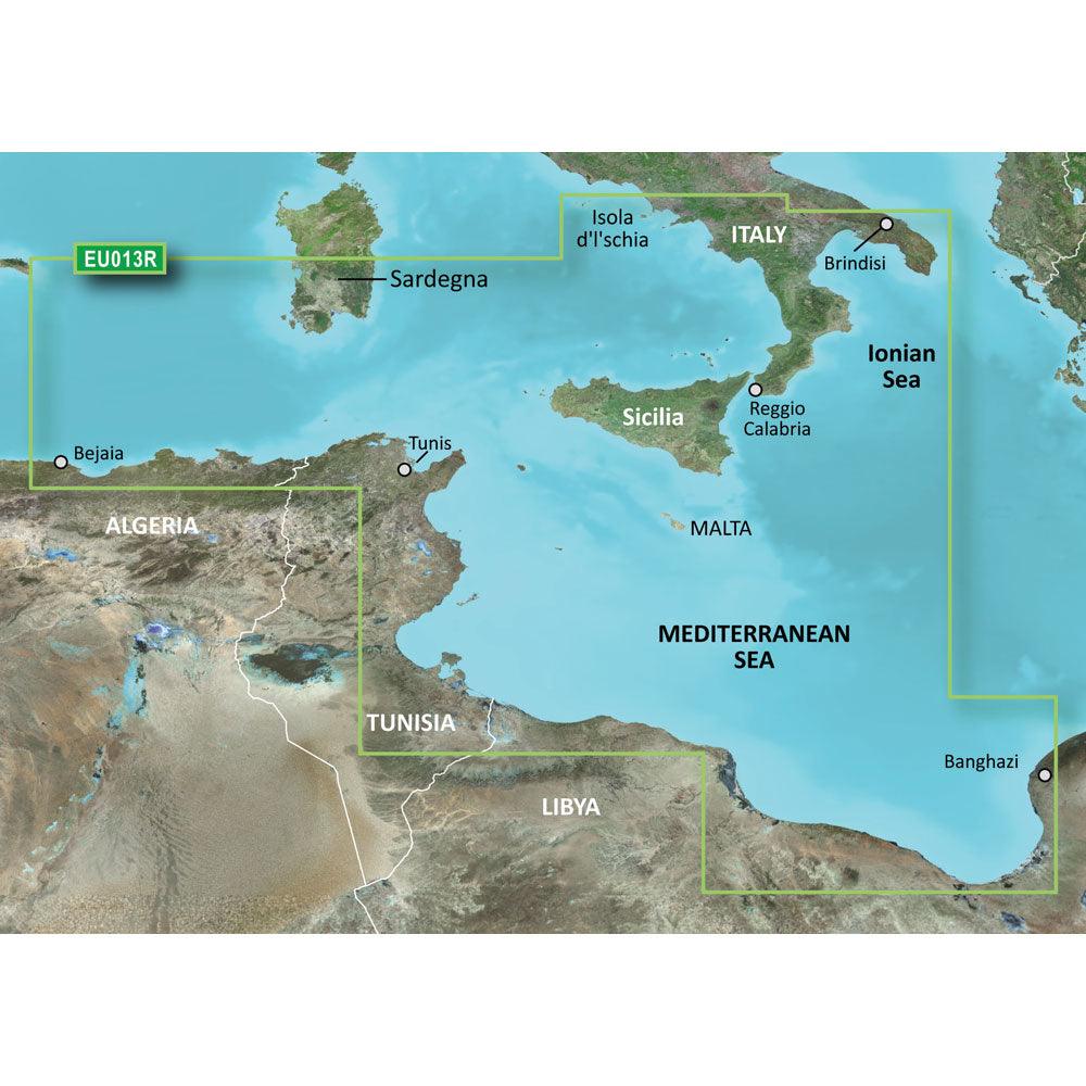 Garmin BlueChart® g3 HD - HXEU013R - Italy Southwest & Tunisia - microSD™/SD™ - Boat Gear USA