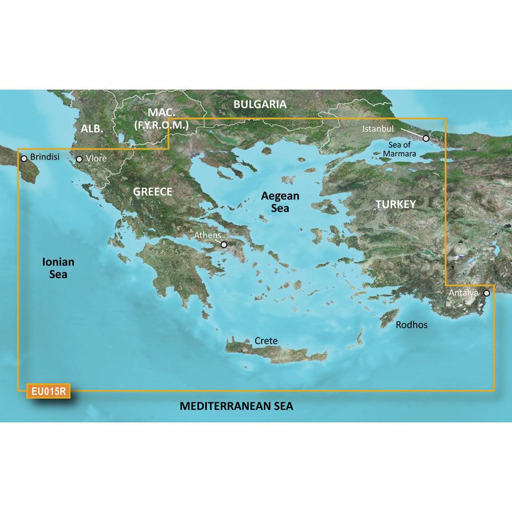 Garmin BlueChart® g3 HD - HXEU015R Aegean Sea & Sea of Marmara - microSD™/SD™ - Boat Gear USA