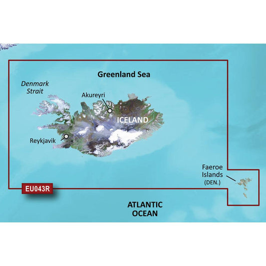 Garmin BlueChart® g3 HD - HXEU043R - Iceland & Faeroe Islands - microSD™/SD™ - Boat Gear USA