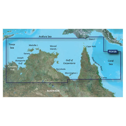 Garmin BlueChart® g3 HD - HXPC412S - Admiralty Gulf Wa To Cairns - microSD™/SD™ - Boat Gear USA