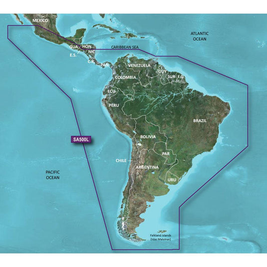 Garmin BlueChart® g3 HD - HXSA600X - South America - microSD™/SD™ - Boat Gear USA