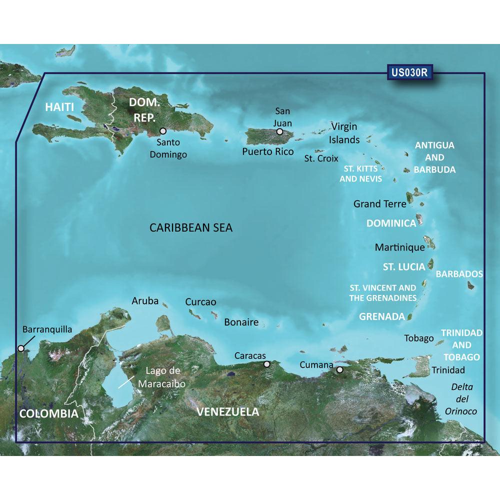 Garmin BlueChart® g3 HD - HXUS030R - Southeast Caribbean - microSD™/SD™ - Boat Gear USA