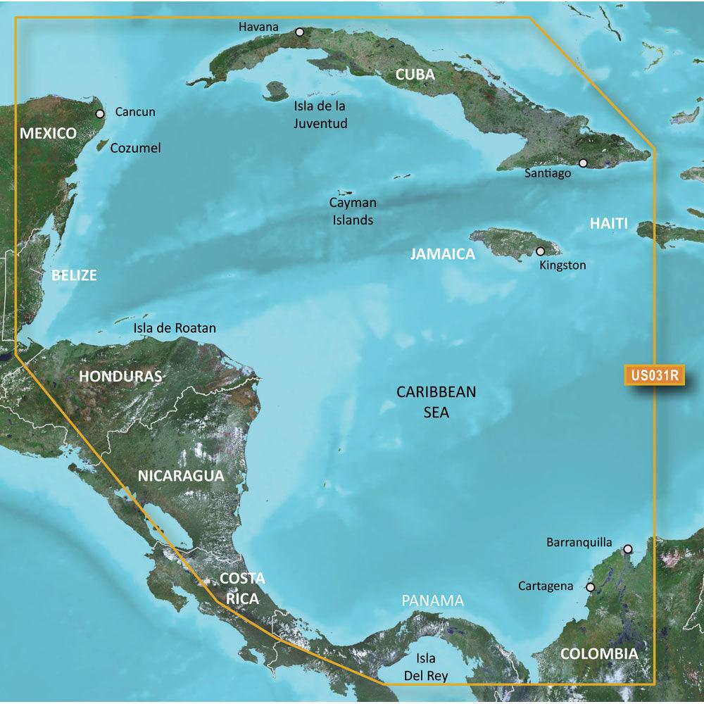 Garmin BlueChart® g3 HD - HXUS031R - Southwest Caribbean - microSD™/SD™ - Boat Gear USA