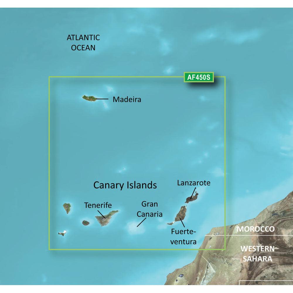 Garmin BlueChart® g3 Vision® HD - VAF450S - Madeira & Canary Islands - microSD™/SD™ - Boat Gear USA