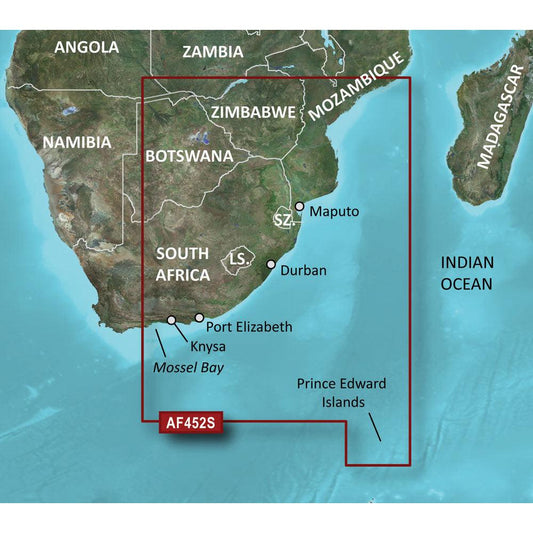 Garmin BlueChart® g3 Vision® HD - VAF452S - Knysna, SA to Beira, MZ - microSD™/SD™ - Boat Gear USA