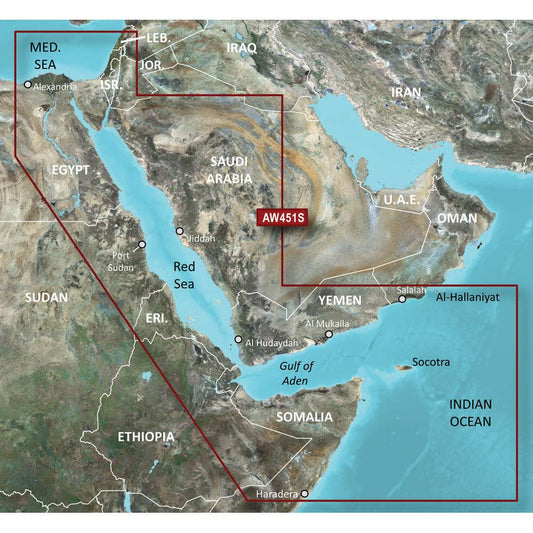 Garmin BlueChart® g3 Vision® HD - VAW451S - Red Sea - microSD™/SD™ - Boat Gear USA