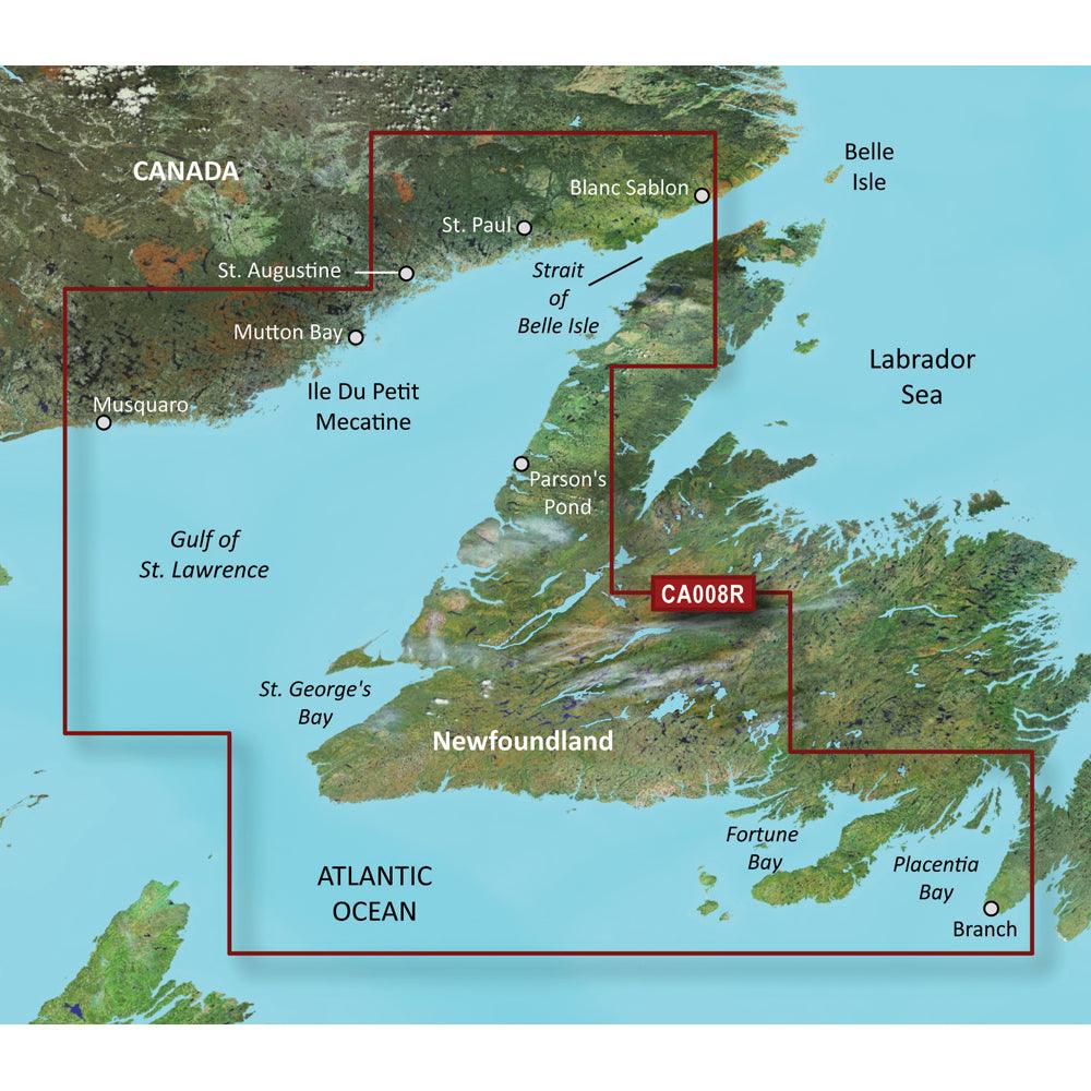 Garmin BlueChart® g3 Vision® HD - VCA008R - Newfoundland West - microSD™/SD™ - Boat Gear USA