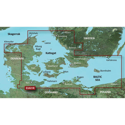 Garmin BlueChart® g3 Vision® HD - VEU021R - Denmark East & Sweden Southeast - microSD™/SD™ - Boat Gear USA