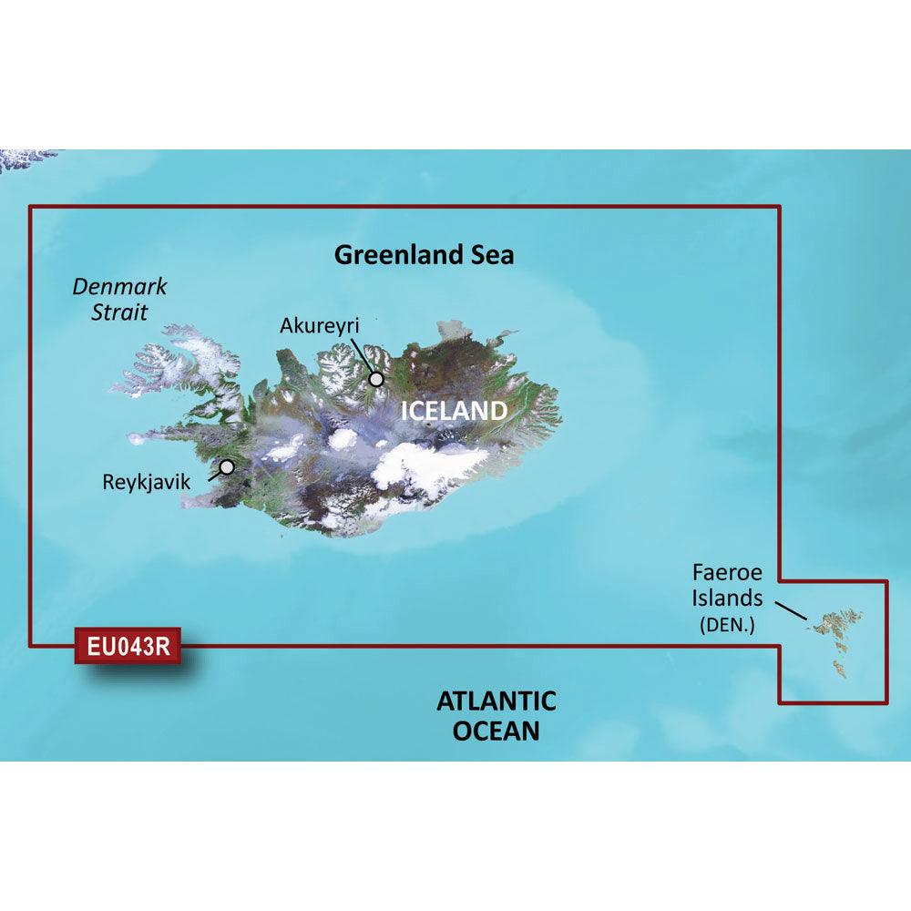 Garmin BlueChart® g3 Vision® HD - VEU043R - Iceland & Faeroe Islands - microSD™/SD™ - Boat Gear USA