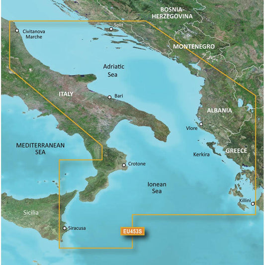Garmin BlueChart® g3 Vision® HD - VEU453S - Adriatic Sea, South Coast - microSD™/SD™ - Boat Gear USA