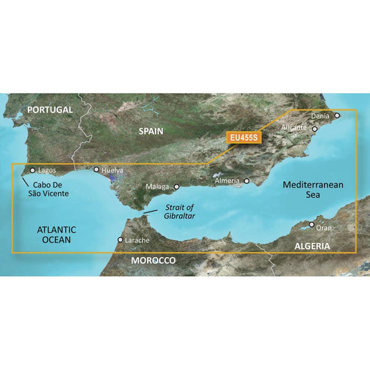 Garmin BlueChart® g3 Vision® HD - VEU455S - Alicante to Cabo de Sao Vicente - microSD™/SD™ - Boat Gear USA