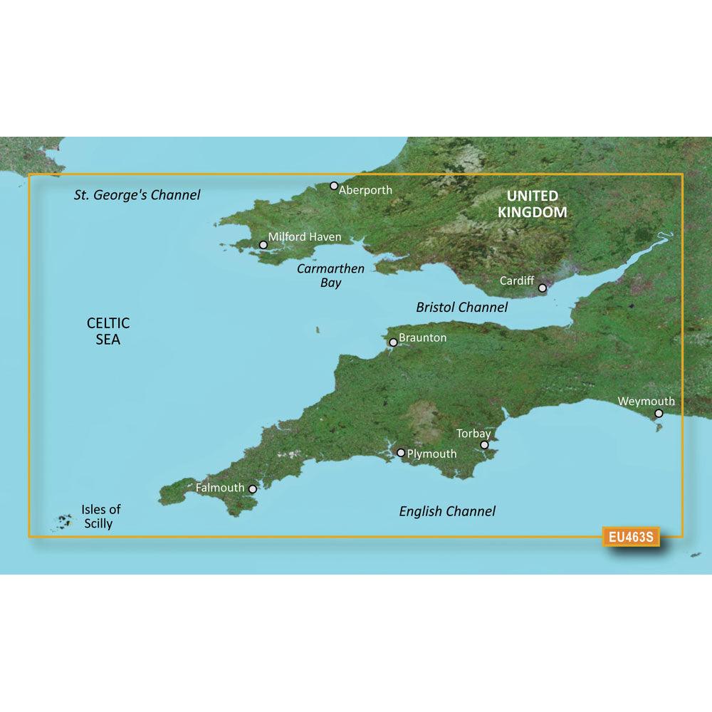 Garmin BlueChart® g3 Vision® HD - VEU463S - Bristol Channel & England SW - microSD™/SD™ - Boat Gear USA