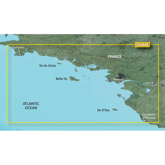 Garmin BlueChart® g3 Vision® HD - VEU464S - Penmarch to Les Sables d'Olonne - microSD™/SD™ - Boat Gear USA