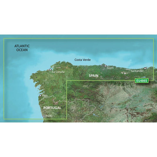 Garmin BlueChart® g3 Vision® HD - VEU486S - Galicia & Asturias - microSD™/SD™ - Boat Gear USA