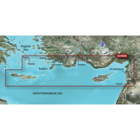 Garmin BlueChart® g3 Vision® HD - VEU506S - Crete To Cyprus - microSD™/SD™ - Boat Gear USA