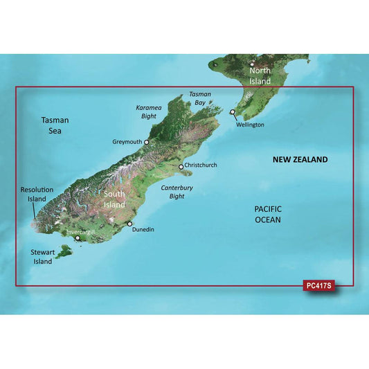 Garmin BlueChart® g3 Vision® HD - VPC417S - New Zealand South - microSD™/SD™ - Boat Gear USA