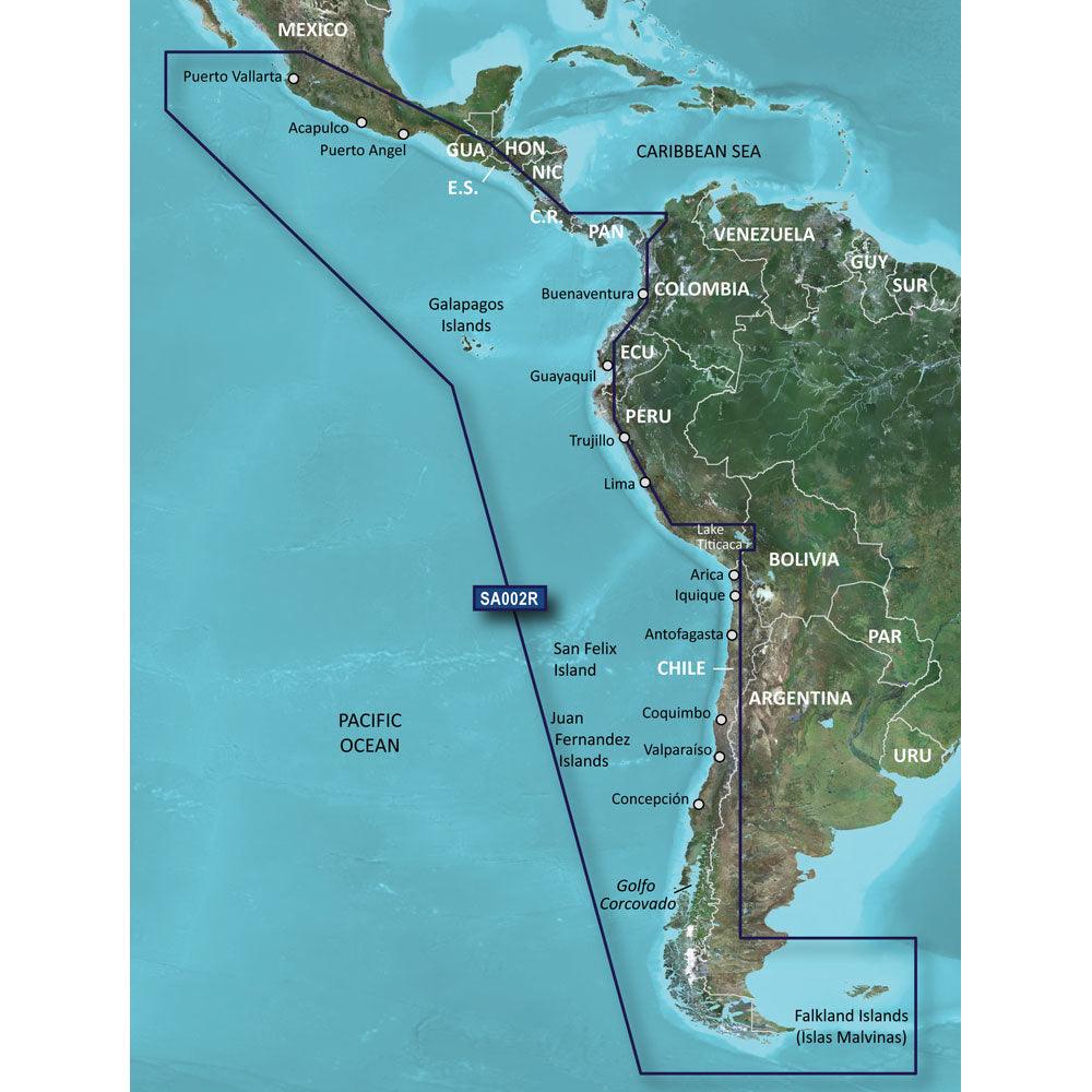 Garmin BlueChart® g3 Vision® HD - VSA002R - South America West Coast - microSD™/SD™ - Boat Gear USA