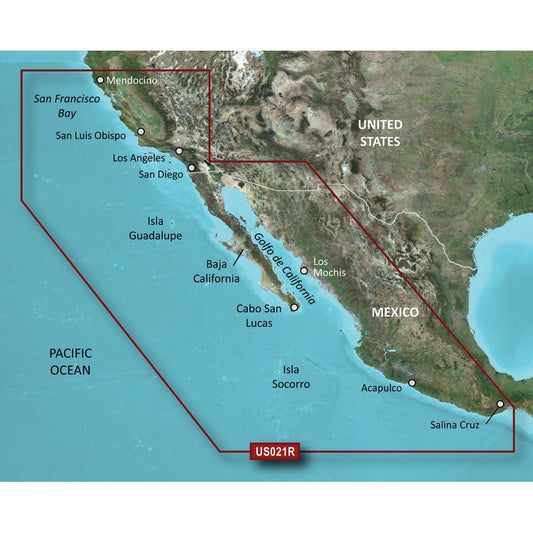 Garmin BlueChart® g3 Vision® HD - VUS021R - California-Mexico - microSD™/SD™ - Boat Gear USA